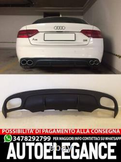 DIFFUSER For Audi A5 Coupe Cabriolet S-LINE 2007-2011 Rs Look Rear