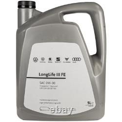 Denckermann Inspection Set 7L VW 0W30 Longlife III for Audi Cabriolet A6