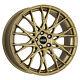 Dotz Fuji Gold Wheels For Audi S5 Cabrio Coupe Sportback 8x19 5x Pdt