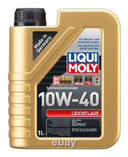 FEBI Inspection Set 7L LIQUI MOLY 10W-40 Low Friction for Audi Cabriolet 8G7