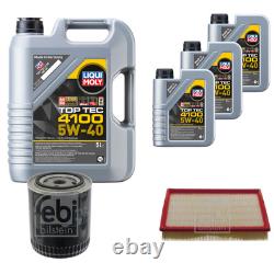 FEBI Inspection Set 8L LIQUI MOLY TOP TEC 4100 5W-40 for Audi Cabriolet 8G7