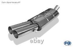 FOX Sport + Exhaust Pipe Audi 80 89 B3 B4 Limousine Coupé Cabriolet 1.6-2.0l 2x76 Network