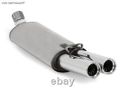 FOX Sport + Exhaust Pipe Audi 80 89 B3 B4 sedan Coupe Cabriolet 2.3l 2x Rolled