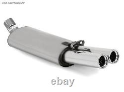 FOX Sport + Exhaust Pipe Audi 80 89 B3 B4 sedan Coupe Cabriolet 2.3l 2x Rolled