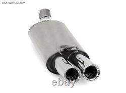 FOX Sport + Exhaust Pipe Audi 80 89 B3 B4 sedan Coupe Cabriolet 2.3l 2x Rolled