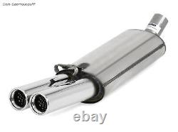 FOX Sport + Exhaust Pipe Audi 80 89 B3 B4 sedan Coupe Cabriolet 2.3l 2x Rolled