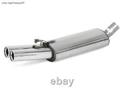 FOX Sport + Exhaust Pipe Audi 80 89 B3 B4 sedan Coupe Cabriolet 2.3l 2x Rolled