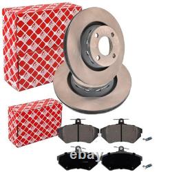Febi 280mm Discs + Front Pads Suitable for Audi 80 B4 Also Cabriolet