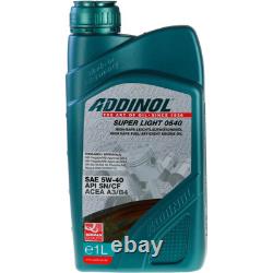 Febi Inspection Set 7L Addinol Super Light 0540 for Audi Cabriolet 8G7