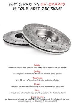 For Audi 80 B4 CABRIO 1991-2000 BRAKE PADS DISCS GT0207 245mm REAR