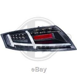 For Audi Tt Coupe Cabriolet 06 And More Taillights Pair Set Led Black