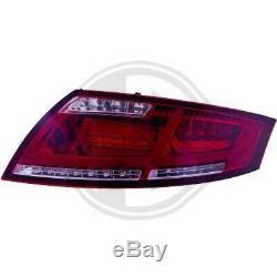 For Audi Tt Coupe Cabriolet 06 And More Taillights Pair Set Led Smoke Red