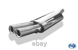 Fox 2x76 Silencer For Audi 80/90 89, B3 Soude / Coupé / 80 B4 Cabriolet