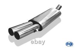 Fox Silencer 2x76 For Audi 80/90 89, B3 Soude / Coupé / 80 B4 Cabrio