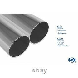 Fox Silencer 2x76 For Audi 80/90 89, B3 Soude / Coupé / 80 B4 Cabrio