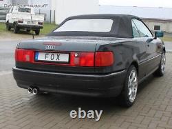Fox Sport Exhaust Audi 80/90 89 B3 Sedan Coupe + B4 Cabriolet 2x76mm Round