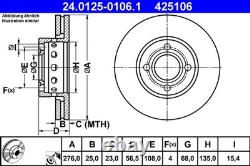 Front Axle Brake Disc for Audi 80 Cabriolet Coupe
