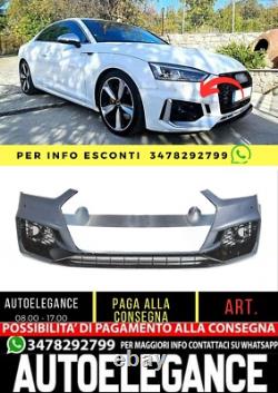 Front Bumper RS5 Look with SRA for Audi A5 Coupe Cabriolet Sportback 16-19