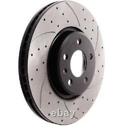 Front Grooved 320 MM Brake Discs For Audi A5 Sportback Convertible