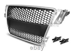 Front grille for AUDI A5 2007 2008-2011 CABRIOLET COUPE LIFTBACK 5D SILVER