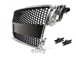 Front grille for AUDI A5 2007 2008-2011 cabrio coupe liftback 5D chrome RS