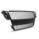 Front Grille For Audi A5 2007 2008-2011 Convertible Coupe Liftback 5d Black