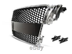 Front grille for AUDI A5 2007 2008-2011 convertible coupe liftback 5D chrome RS