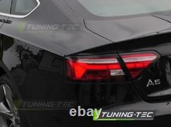 Full LED Lightbar Lights for Audi A5 Coupe Convertible Sportback 11- Red/Chrome