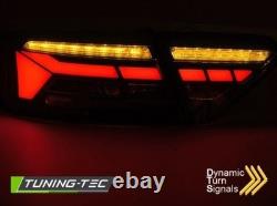 Full LED Lightbar Lights for Audi A5 Coupe Convertible Sportback 11- Red/Chrome
