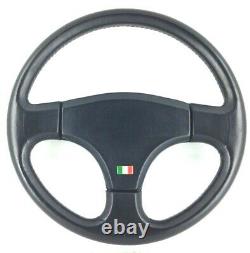 Genuine Personal (nardi) Model Giugiaro Leather Black Direction Rare Wheel! 8d