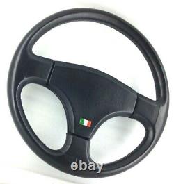 Genuine Personal (nardi) Model Giugiaro Leather Black Direction Rare Wheel! 8d