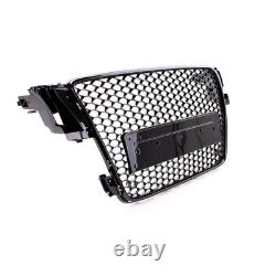 Glossy Black Front Grille for AUDI A5 8T Coupe Cabrio Sportback 07-11