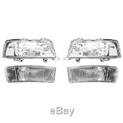 Headlight Set For Audi 80 B4 8c 91-98 Coupe / Cabriolet De-lumière H1
