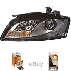 Headlights Right Fit For Audi A5 Sportback Coupé Cabriolet 07- H7 + H7 Incl. Lamps