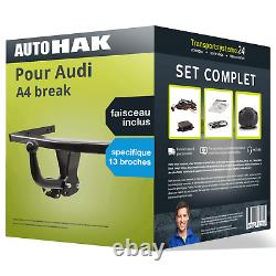 Hitch For Audi A4 Break 08- Auto Hak Swan Neck - Beam Spec. 13 Pins