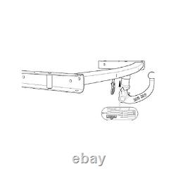 Hitch for Audi A4 Cabriolet 05- Removable Westfalia + 7-pin wiring harness