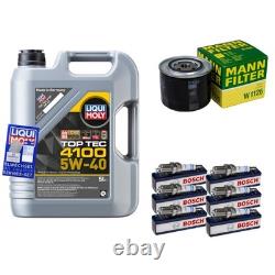 Inspection Set 5L Liqui Moly 5W-40 for VW Golf I Cabriolet 1.8 1.6