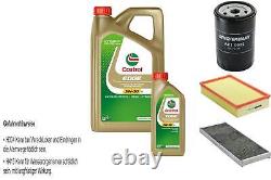 Inspection Set Castrol Edge Titanium 5W-30 LL 6L for Audi Cabriolet 2.6 2.0