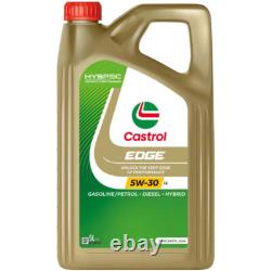 Inspection Set Castrol Edge Titanium 5W-30 LL 6L for Audi Cabriolet 2.6 2.0