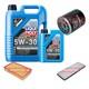 Inspection Set Liqui Moly 5w-30 Longtime 6l For Audi Cabriolet 2.6 2.8 80