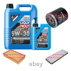 Inspection Set Liqui Moly 5W-30 Longtime 6L for Audi Cabriolet 2.6 2.8 80