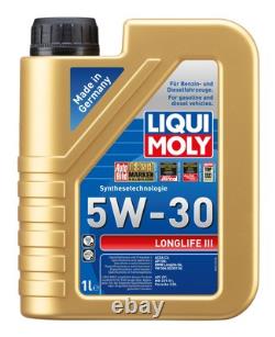 KAMOKA Inspection Set Liqui Moly LONGLIFE 3 5W-30 7L For Audi Cabriolet 2.6