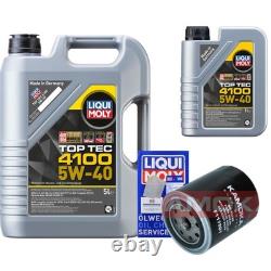 KAMOKA Oil Filter Liqui Moly Top Tec 4100 5W-40 6L for Audi Cabriolet A6