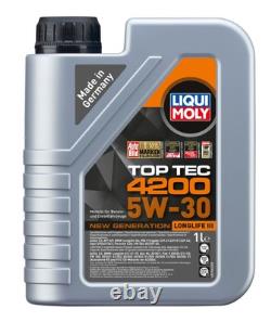 Kamoka Inspection Set Liqui Moly Top Tec 4200 5W-30 7L for Audi Cabriolet