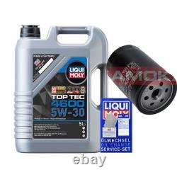 Kamoka Oil Filter Liqui Moly Top Tec 4600 5W-30 5L for VW Golf I Cabriolet