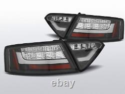 LED Rear Lights for Audi A5 2007-06.2011 in Black Coupe Cabriolet Sportback.