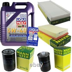 LIQUI MOLY OIL FILTER INSPECTION KIT 5L 5W-40 for Audi Cabriolet 8G7 B4