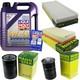 Liqui Moly Oil Filter Inspection Kit 5l 5w-40 For Audi Cabriolet 8g7 B4
