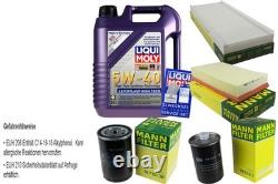 LIQUI MOLY OIL FILTER INSPECTION KIT 5L 5W-40 for Audi Cabriolet 8G7 B4