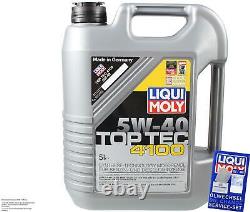 Liqui Moly 5 L 5w-40 Oil Inspection Kit Filter For Audi Cabriolet 8g7 B4